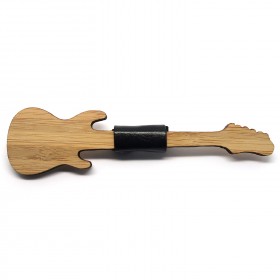 NP0017 BOBIJOO Jewelry Bow tie wood bamboo electric guitar