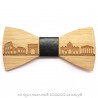 NP0020 BOBIJOO Jewelry Bow tie wood bamboo Rome Italy