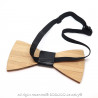 NP0020 BOBIJOO Jewelry Bow-Tie Holz Bambus Rom Italien