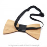 NP0020 BOBIJOO Jewelry Bow tie wood bamboo Rome Italy