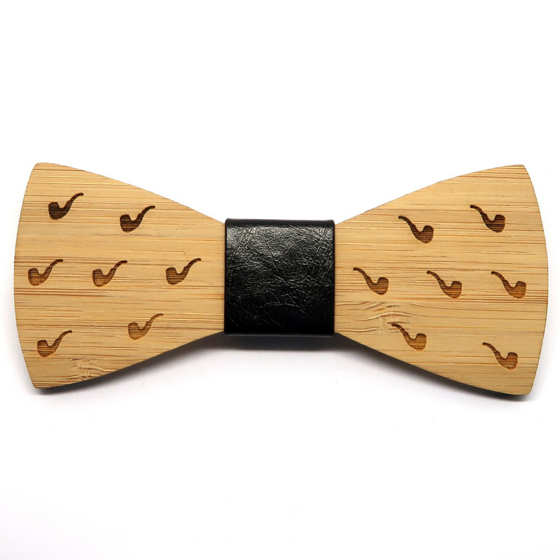 NP0021 BOBIJOO JEWELRY Fliege Holz Bambuspfeife