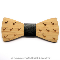 Papillon in legno di bambù pipa bobijoo