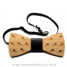 NP0021 BOBIJOO JEWELRY Bow Tie Wood Bamboo Pipe