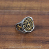 BA0068 BOBIJOO Jewelry Anello Sigillo Templare Croce Frank Mason Templi Signum Militi