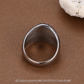 BA0203 BOBIJOO Jewelry Ring Siegelring Master Mason Freimaurer