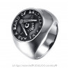 BA0189 BOBIJOO Jewelry Anello Sigillo In Acciaio Massone Band Of Brothers