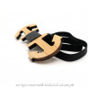 NP0024 BOBIJOO Jewelry Ancoraggio di legno di bambù bow tie Navy Skipper