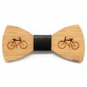 NP0025 BOBIJOO Jewelry Bow tie per bicicletta in legno di bambù verde