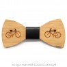 NP0025 BOBIJOO Jewelry Fliege-Holz Bambus-Fahrrad-Fahrrad grün