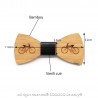 NP0025 BOBIJOO Jewelry Bow tie wood bamboo bike bicycle Green