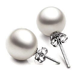 BOF0051 BOBIJOO JEWELRY Pair of earrings Nail Beads 8 mm