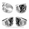 BA0211 BOBIJOO Jewelry Ring Siegelring totenkopf US-ARMY-SNIPER Edelstahl