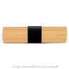 Noeud Papillon Bois Bambou Droit Uni Original bobijoo