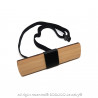 NP0026 BOBIJOO Jewelry Fliege Holz Bambus Rechts Uni Original