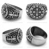 Fleur de Lys Knight Templar Cross Ring bobijoo