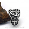 BA0128 BOBIJOO Jewelry Siegelring Knight Schwert Stahl Templer Kreuz