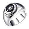 BA0071 BOBIJOO Jewelry Ring Siegelring Ring Illuminati Auge Edelstahl