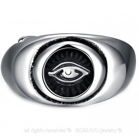 BA0071 BOBIJOO Jewelry Anillo Anillo Anillo De Los Iluminati De Ojo De Acero Inoxidable