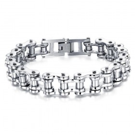 Bracelet Chaine de Moto Acier Chrome Classique bobijoo