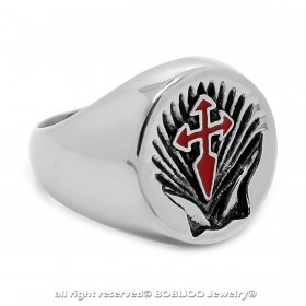 BA0231 BOBIJOO Jewelry Ring Signet ring Cross Sword Saint Jacques de Compostela