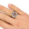 BA0231 BOBIJOO Jewelry Ring Signet ring Cross Sword Saint Jacques de Compostela