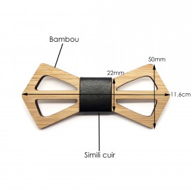 NP0030 BOBIJOO Jewelry Node Butterfly Wood Bamboo Geometry Design