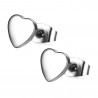 Boucles d'Oreilles Coeur Love Amour Acier bobijoo