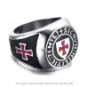 BA0220 BOBIJOO Jewelry Ring Siegelring Orden der armen soldaten Christi