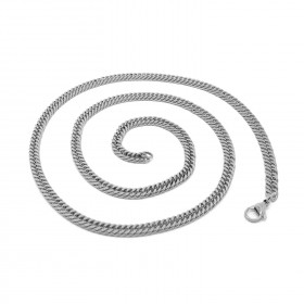 PE0117 BOBIJOO Jewelry Catena Maglia catena di Frenare 60cm 4mm in Acciaio Inox